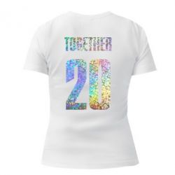 Женская премиум футболка Together голограмма - PrintSalon