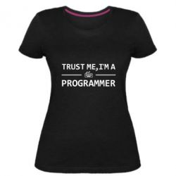 Женская премиум футболка Trust me, i'm a programmer - PrintSalon