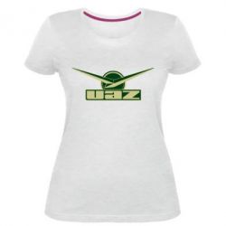 Женская премиум футболка UAZ Лого - PrintSalon