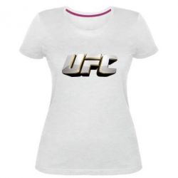 Жіноча преміум футболка UFC 3D - PrintSalon