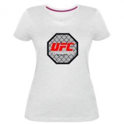 Женская премиум футболка UFC Cage - PrintSalon