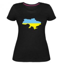Женская премиум футболка Украина - PrintSalon
