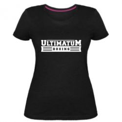 Женская премиум футболка Ultimatum Boxing - PrintSalon