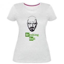 Женская премиум футболка Уолтер Уайт (Во все тяжкие) - PrintSalon
