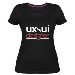 Женская премиум футболка UX UI Designer - PrintSalon