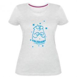 Жіноча преміум футболка Валеріана - PrintSalon