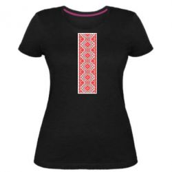 Женская премиум футболка Вишиванка - PrintSalon