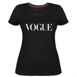 Женская премиум футболка Vogue - PrintSalon