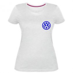 Женская премиум футболка Volkswagen Logo - PrintSalon