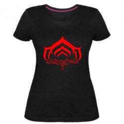 Жіноча преміум футболка Warframe logo - PrintSalon