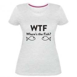 Жіноча преміум футболка Where is The Fish