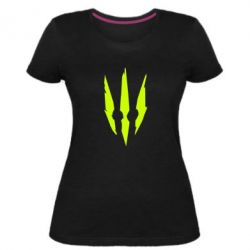 Женская премиум футболка Wiedzmin logo - PrintSalon
