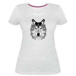 Женская премиум футболка Wolf Art - PrintSalon