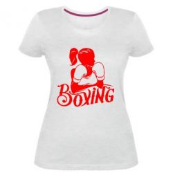 Женская премиум футболка Women's Boxing - PrintSalon