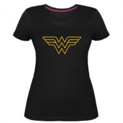 Женская премиум футболка Wonder Woman Logo - PrintSalon