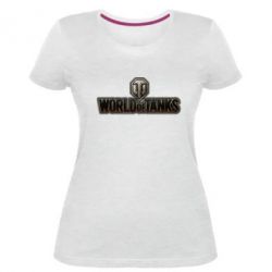 Жіноча преміум футболка World Of Tanks Logo - PrintSalon