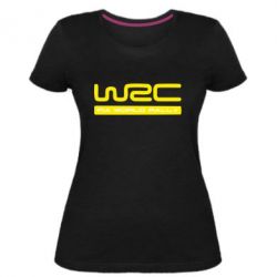 Женская премиум футболка WRC - PrintSalon