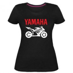 Женская премиум футболка Yamaha Bike - PrintSalon
