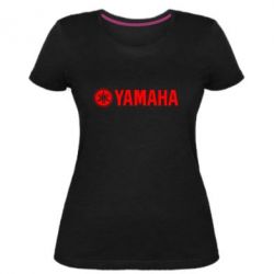 Женская премиум футболка Yamaha Logo - PrintSalon
