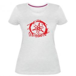 Женская премиум футболка Yamaha Moto - PrintSalon