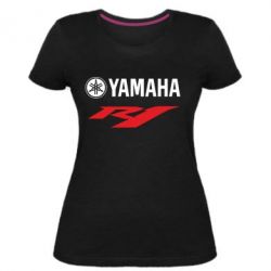 Женская премиум футболка Yamaha R1 - PrintSalon