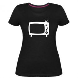 Женская премиум футболка Ящик