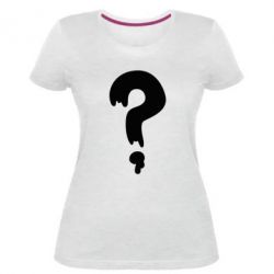 Женская премиум футболка Знак Вопроса - PrintSalon
