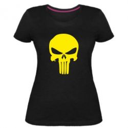 Женская премиум футболка Зубастый череп - PrintSalon