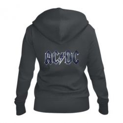 Женское худи на молнии AC/DC Logo - PrintSalon