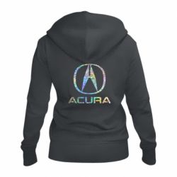 Женское худи на молнии Acura Голограмма - PrintSalon