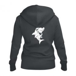 Женское худи на молнии Акулка - PrintSalon