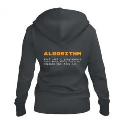 Женское худи на молнии Algorithm - PrintSalon