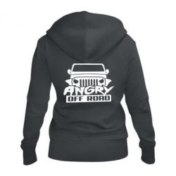 Женское худи на молнии Angry Off Road - PrintSalon