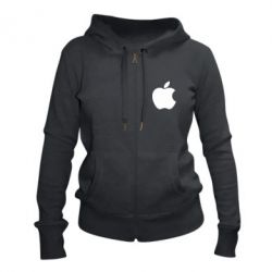 Женское худи на молнии Apple Corp. - PrintSalon