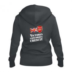 Женское худи на молнии Арсенал: Победа происходит из гармонии