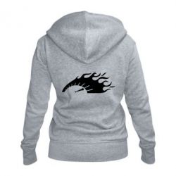 Женское худи на молнии At speed - PrintSalon