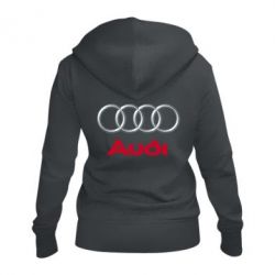 Женское худи на молнии Audi 3D Logo - PrintSalon
