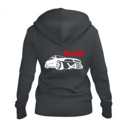Женское худи на молнии Audi Turbo - PrintSalon