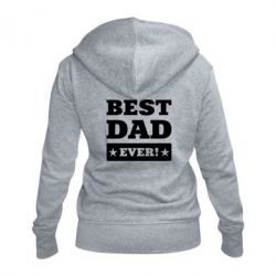 Жіноче худі на блискавці Best dad - PrintSalon