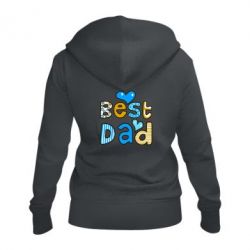 Женское худи на молнии Best Dad-PrintSalon Женское худи на молнии Best Dad
