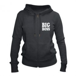Женское худи на молнии Big Boss - PrintSalon