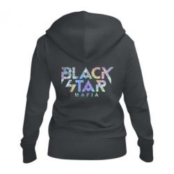 Женское худи на молнии Black Star Mafia Голограмма - PrintSalon