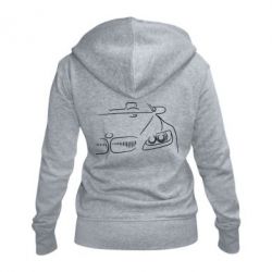 Женское худи на молнии BMW vector - PrintSalon