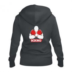 Жіноче худі на блискавці Box Fighter - PrintSalon