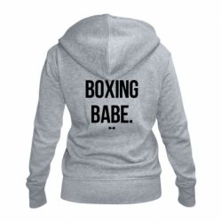 Жіноче худі на блискавці Boxing babe-PrintSalon Жіноче худі на блискавці Boxing babe