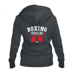 Жіноче худі на блискавці Boxing Ukraine - PrintSalon
