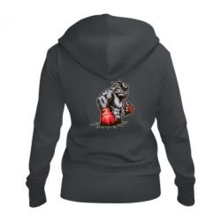 Женское худи на молнии Bulldog MMA - PrintSalon