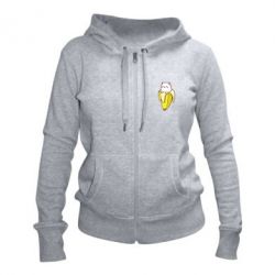 Жіноче худі на блискавці Cat and Banana