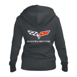 Женское худи на молнии Chevrolet Corvette - PrintSalon