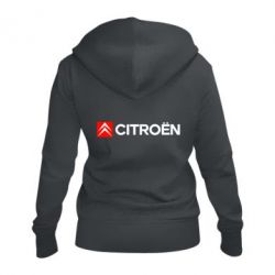 Женское худи на молнии Citroën Logo - PrintSalon